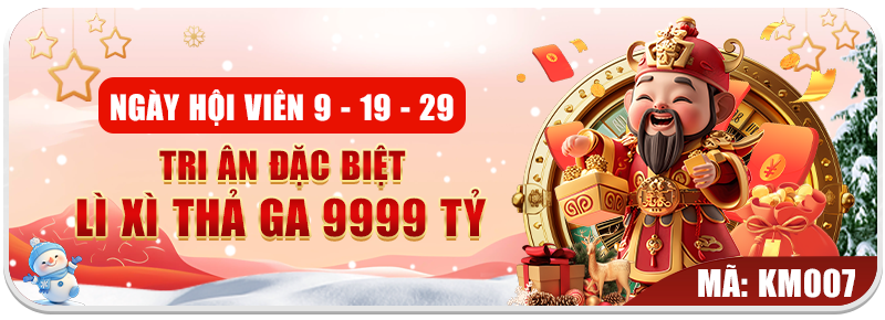 Nhận quà bì mật vào ngày 9, 19, 29 hàng tháng